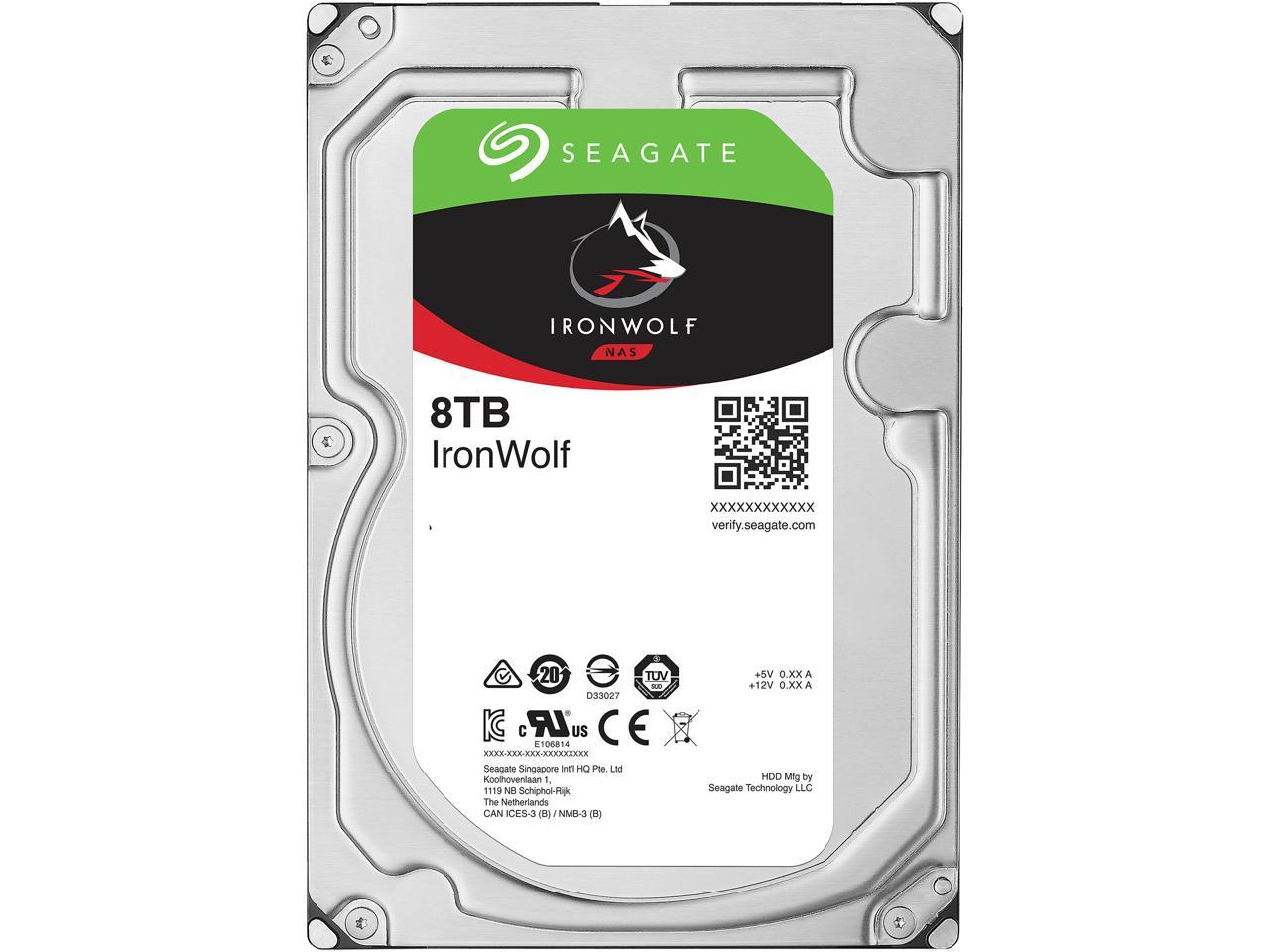 Seagate IronWolf 8TB NAS Hard Drive 7200 RPM 256MB Cache SATA 6.0Gb/s CMR 3.5" Internal HDD for RAID Network Attached Storage ST8000VN0022 - Image 2