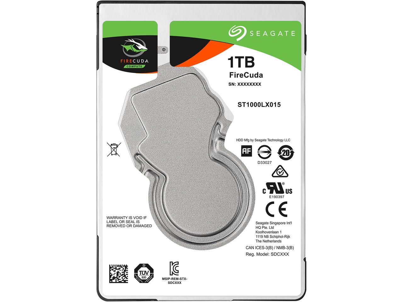 Seagate FireCuda Gaming SSHD 1TB SATA 6.0Gb/s 2.5" Notebooks / Laptops InternalHard Drive ST1000LX015 - Image 2