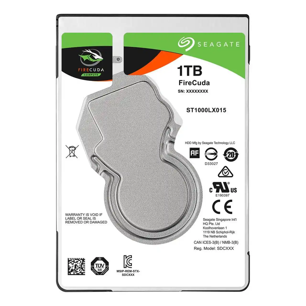 Seagate FireCuda Gaming SSHD 1TB SATA 6.0Gb/s 2.5" Notebooks / Laptops InternalHard Drive ST1000LX015