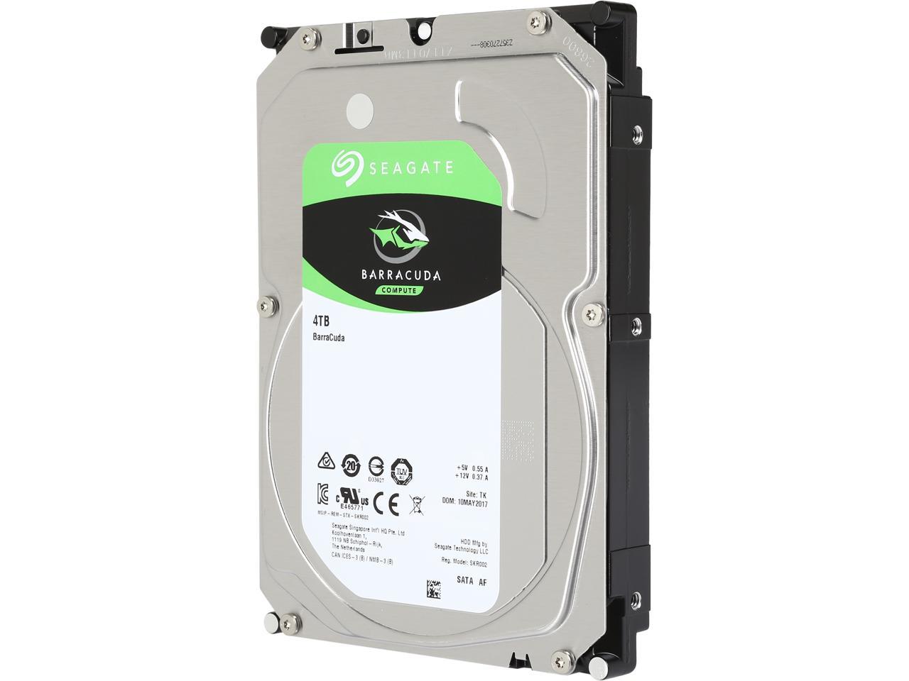 Seagate BarraCuda ST4000DM004 4TB 5400 RPM 256MB Cache SATA 6.0Gb/s 3.5" Hard Drives Bare Drive - OEM - Image 2