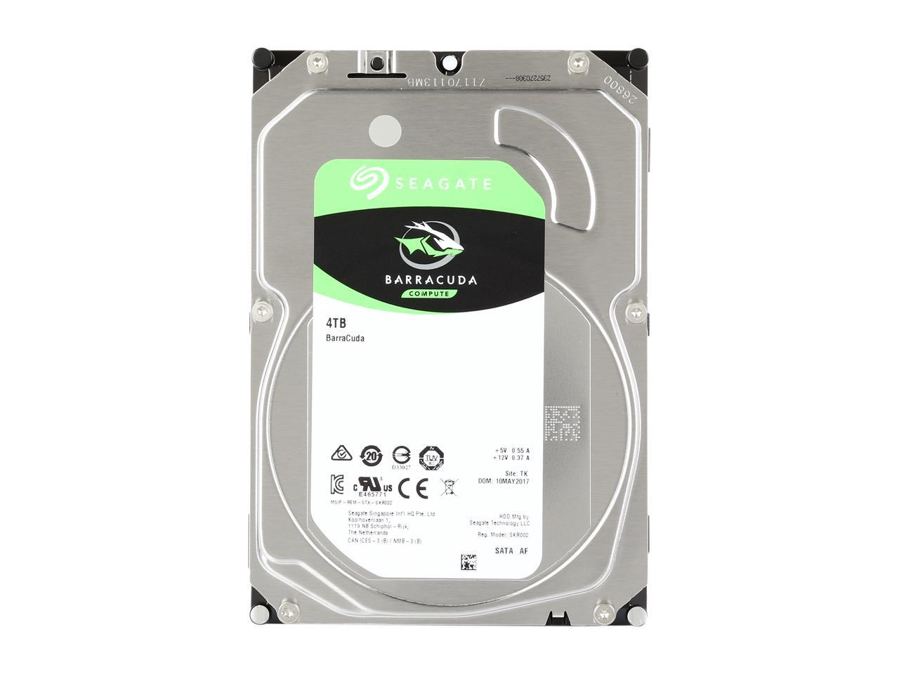 Seagate BarraCuda ST4000DM004 4TB 5400 RPM 256MB Cache SATA 6.0Gb/s 3.5" Hard Drives Bare Drive - OEM - Image 3