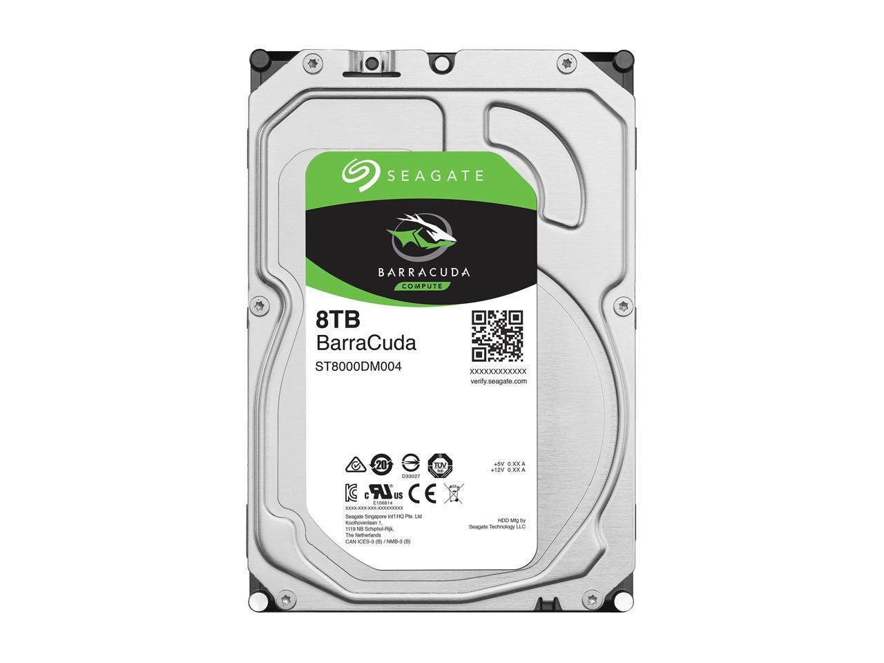 Seagate BarraCuda ST8000DM004 8TB 5400 RPM 256MB Cache SATA 6.0Gb/s 3.5" Internal Hard Drive Bare Drive - Image 3