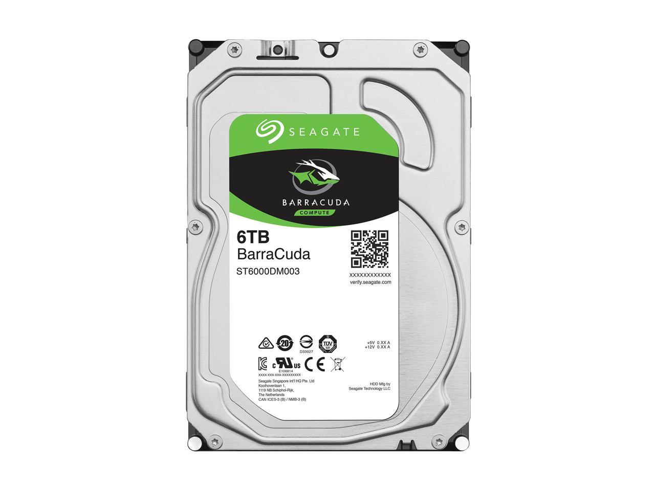 Seagate BarraCuda ST6000DM003 6TB 5400 RPM 256MB Cache SATA 6.0Gb/s 3.5" Internal Hard Drive Bare Drive - Image 3