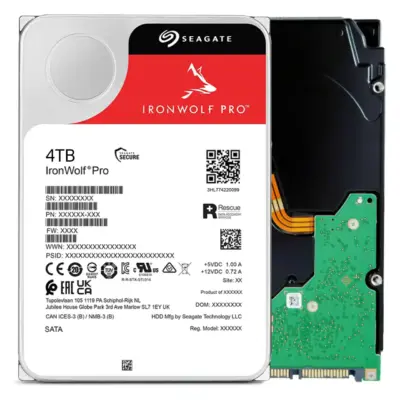 Seagate IronWolf Pro 4TB NAS Hard Drive 7200 RPM 256MB Cache CMR SATA 6.0Gb/s 3.5" Internal HDD ST4000NE001 wholesale