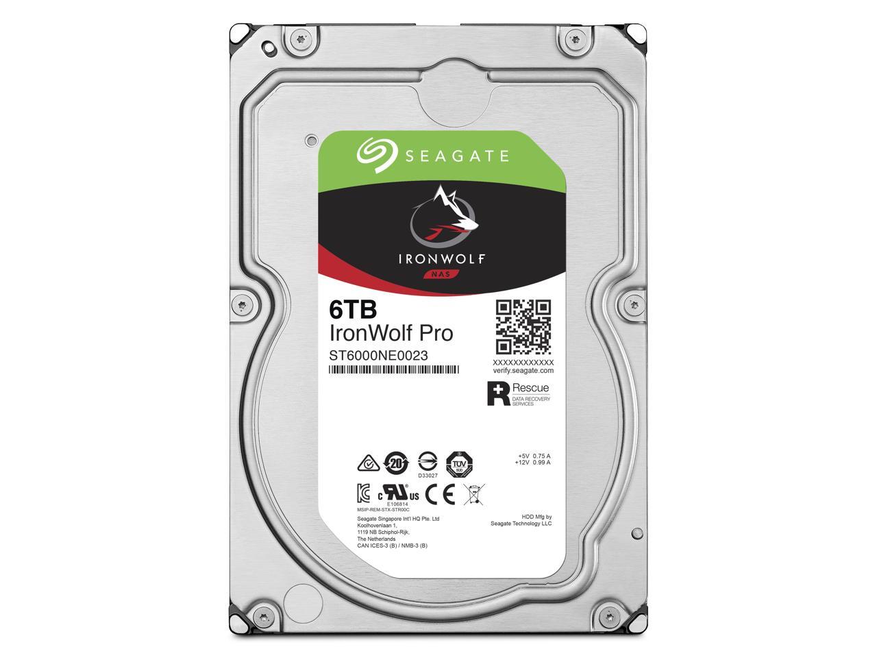 Seagate IronWolf Pro ST6000NT001 6TB 7200 RPM 256MB Cache SATA 6.0Gb/s 3.5" Internal Hard Drive - Image 7
