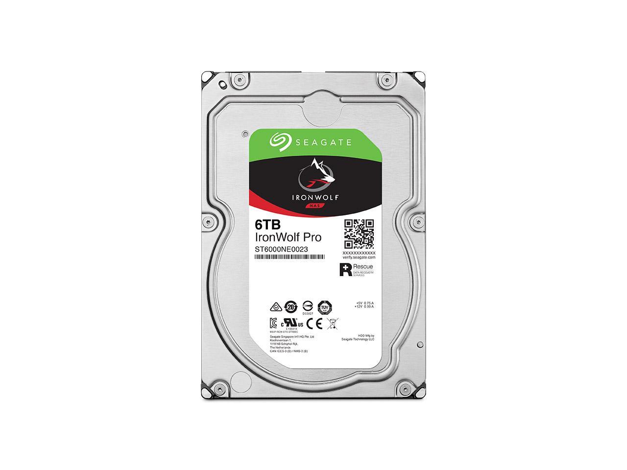 Seagate IronWolf Pro ST6000NT001 6TB 7200 RPM 256MB Cache SATA 6.0Gb/s 3.5" Internal Hard Drive - Image 8
