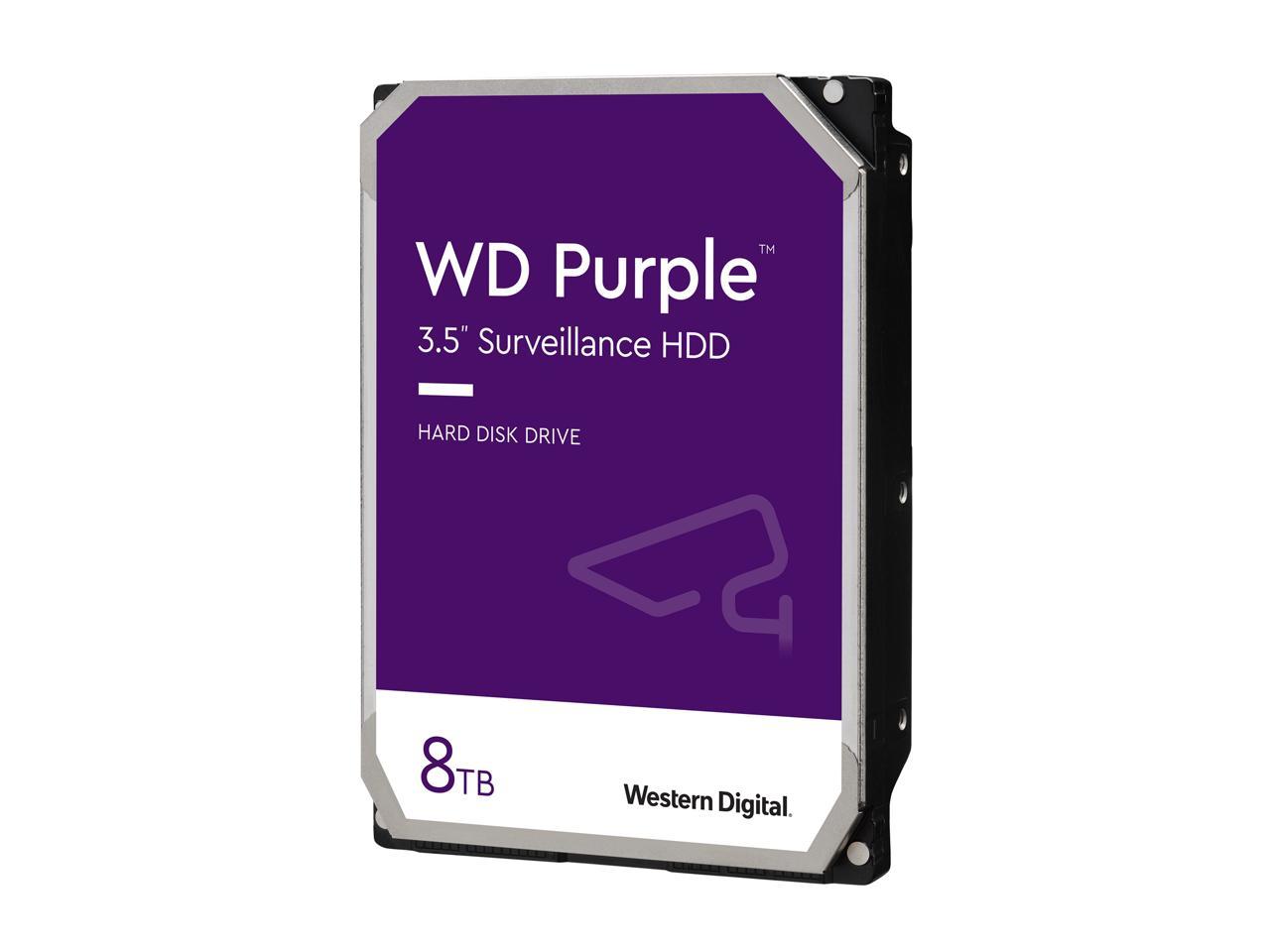 WD Purple 8TB Surveillance Hard Disk Drive - 5400 RPM Class SATA 6Gb/s 128MB Cache 3.5 Inch WD80PURZ - Image 2