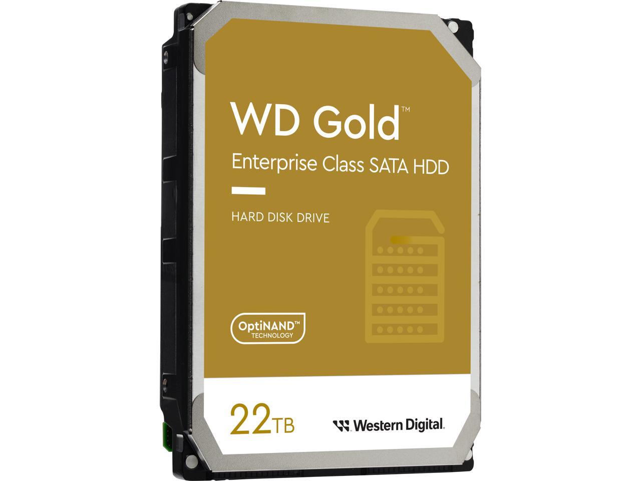Western Digital 22TB WD Gold Enterprise Class SATA Internal Hard Drive HDD - 7200 RPM, SATA 6 Gb/s, 512 MB Cache, 3.5" - WD221KRYZ - Image 2