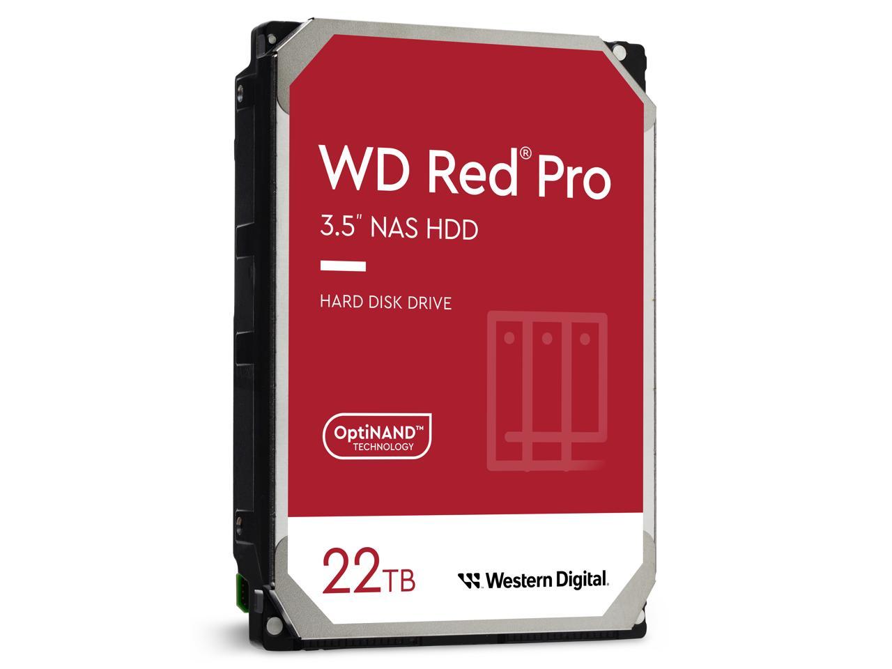 Western Digital 22TB WD Red Pro NAS Internal Hard Drive HDD - 7200 RPM, SATA 6 Gb/s, CMR, 512 MB Cache, 3.5" - WD221KFGX - Image 2
