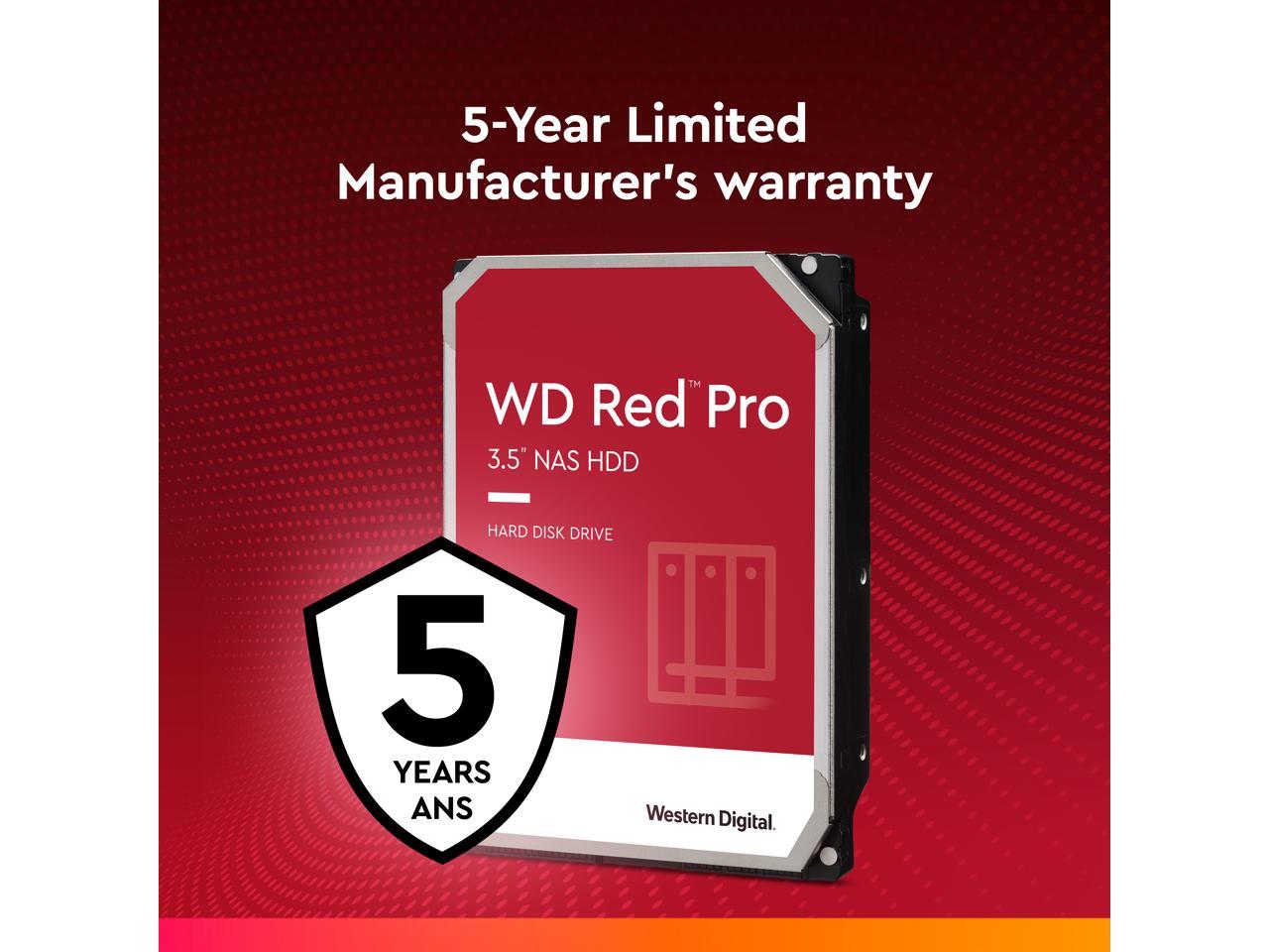 Western Digital 22TB WD Red Pro NAS Internal Hard Drive HDD - 7200 RPM, SATA 6 Gb/s, CMR, 512 MB Cache, 3.5" - WD221KFGX - Image 5