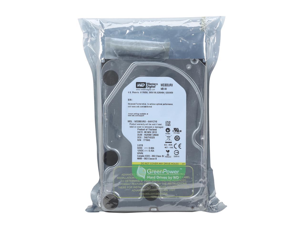 WD AV-GP WD30EURX 3TB IntelliPower 64MB Cache SATA 6.0Gb/s 3.5" Internal Hard Drive - Image 5