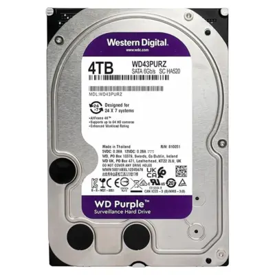 WD WD43PURZ 4TB WD Purple Surveillance Internal Hard Drive HDD - SATA 6 Gb/s, 256 MB Cache, 3.5" - WD43URZ wholesale
