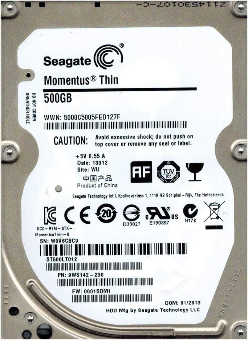 Seagate Laptop Thin ST500LM021 500GB 7200 RPM 32MB Cache SATA 6.0Gb/s 2.5" Hard Drive - Image 7