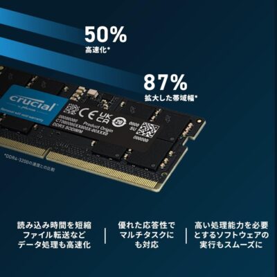 Crucial 8GB DDR5 4800 (PC4 38400) Laptop Memory Model CT8G48C40S5 wholesale