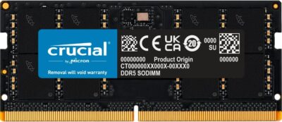 Crucial 8GB DDR5 4800 (PC4 38400) Laptop Memory Model CT8G48C40S5 wholesale