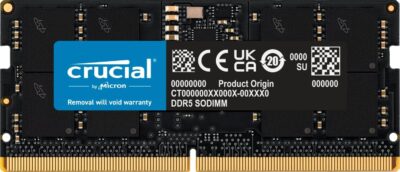 Crucial 8GB DDR5 4800 (PC4 38400) Laptop Memory Model CT8G48C40S5 wholesale