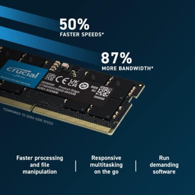 Crucial 8GB DDR5 4800 (PC4 38400) Laptop Memory Model CT8G48C40S5 wholesale
