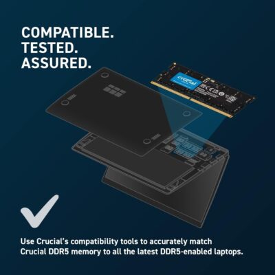 Crucial 8GB DDR5 4800 (PC4 38400) Laptop Memory Model CT8G48C40S5 wholesale