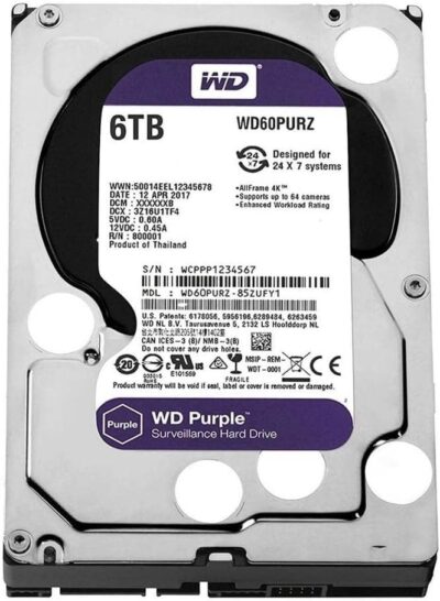 WD Purple WD101PURZ 10TB 7200 RPM 256MB Cache SATA 6.0Gb/s 3.5" Internal Hard Drive Bare Drive wholesale WD Purple WD101PURZ 10TB 7200 RPM 256MB Cache SATA 6.0Gb/s 3.5" Internal Hard Drive Bare Drive wholesale