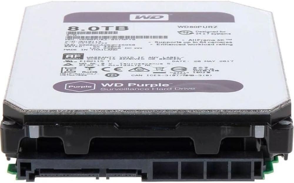 WD Purple WD101PURZ 10TB 7200 RPM 256MB Cache SATA 6.0Gb/s 3.5" Internal Hard Drive Bare Drive - Image 16