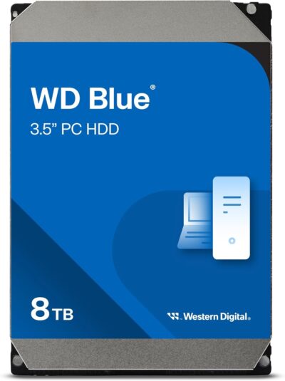 Western Digital 8TB WD Blue PC Internal Hard Drive HDD - 5640 RPM, SATA 6 Gb/s, 256 MB Cache, 3.5" - WD80EAAZ wholesale Western Digital 8TB WD Blue PC Internal Hard Drive HDD - 5640 RPM, SATA 6 Gb/s, 256 MB Cache, 3.5" - WD80EAAZ wholesale