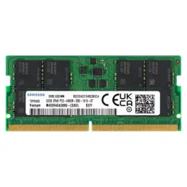 Samsung 32GB DDR5 4800MHz PC5-38400 CL40 SODIMM 2Rx8 Dual Rank 1.1V 262-Pin Laptop RAM Memory M425R4GA3BB0-CQK