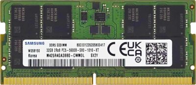 Samsung 32GB DDR5 5600MHz PC5-44800 CL46 SODIMM 2Rx8 Dual Rank 1.1V 262-Pin Laptop RAM Memory M425R4GA3BB0-CWM wholesale Samsung 32GB DDR5 5600MHz PC5-44800 CL46 SODIMM 2Rx8 Dual Rank 1.1V 262-Pin Laptop RAM Memory M425R4GA3BB0-CWM wholesale