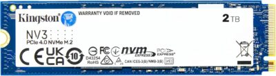 Kingston NV3 2TB M.2 2280 NVMe SSD | PCIe 4.0 Gen 4x4 | Up to 6000 MB/s | SNV3S/2000G wholesale Kingston NV3 2TB M.2 2280 NVMe SSD | PCIe 4.0 Gen 4x4 | Up to 6000 MB/s | SNV3S/2000G wholesale