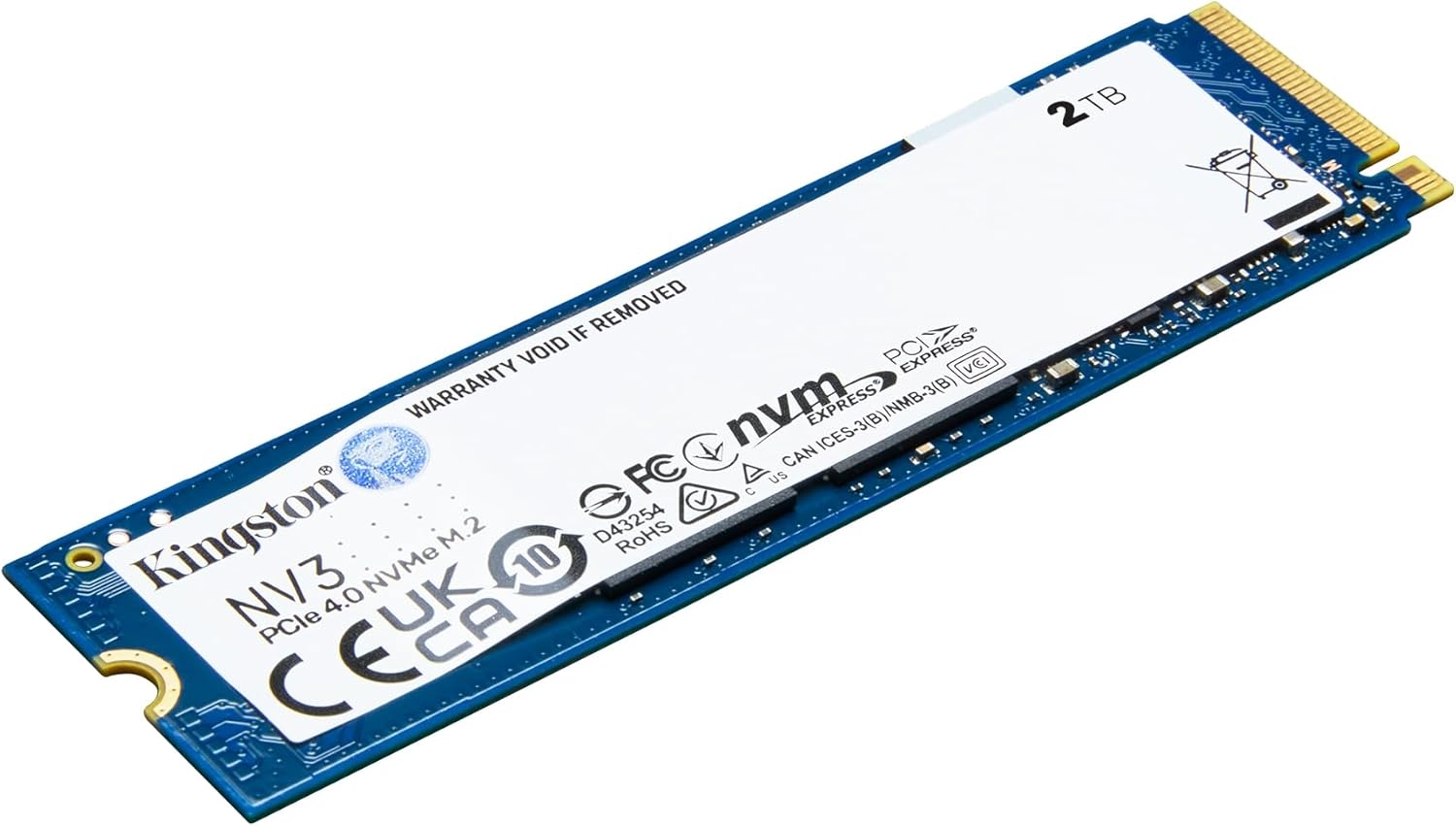 Kingston NV3 2TB M.2 2280 NVMe SSD | PCIe 4.0 Gen 4x4 | Up to 6000 MB/s | SNV3S/2000G - Image 3