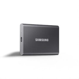 Samsung T7 Portable SSD, 4TB External Solid State Drive, Speeds Up to 1,050MB/s, USB 3.2 Gen 2, Reliable Storage for Gaming, Students, Professionals, MU-PC4T0T/AM, Gray