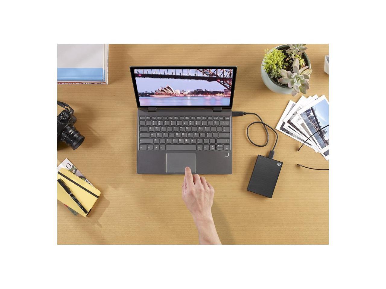 seagate one touch hub 10tb external hard drive desktop hdd - usb-c and usb 3.0 port, for computer desktop workstation pc laptop mac, 4 months adobe creative cloud photography plan (stlc10000400) - Image 4