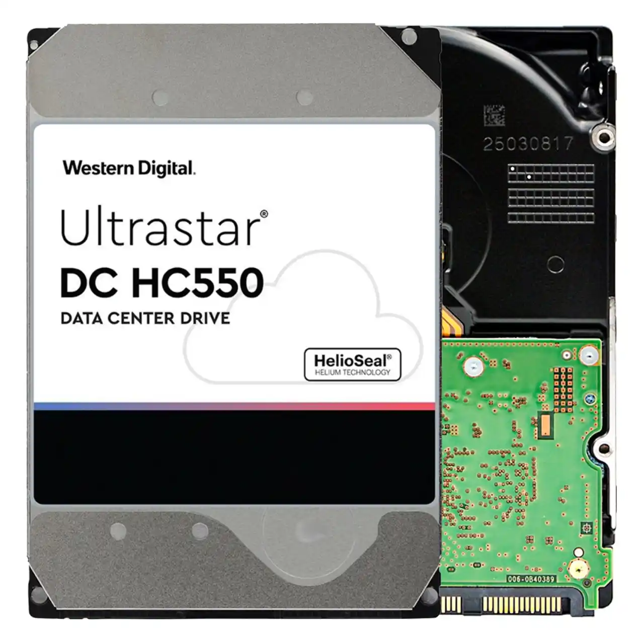 WD Ultrastar DC HC550 18TB Hard Drive 3.5" Internal 512MB SATA 7200 RPM 512E SE NP3 DC HC550 0F38459 (WUH721818ALE6L4)