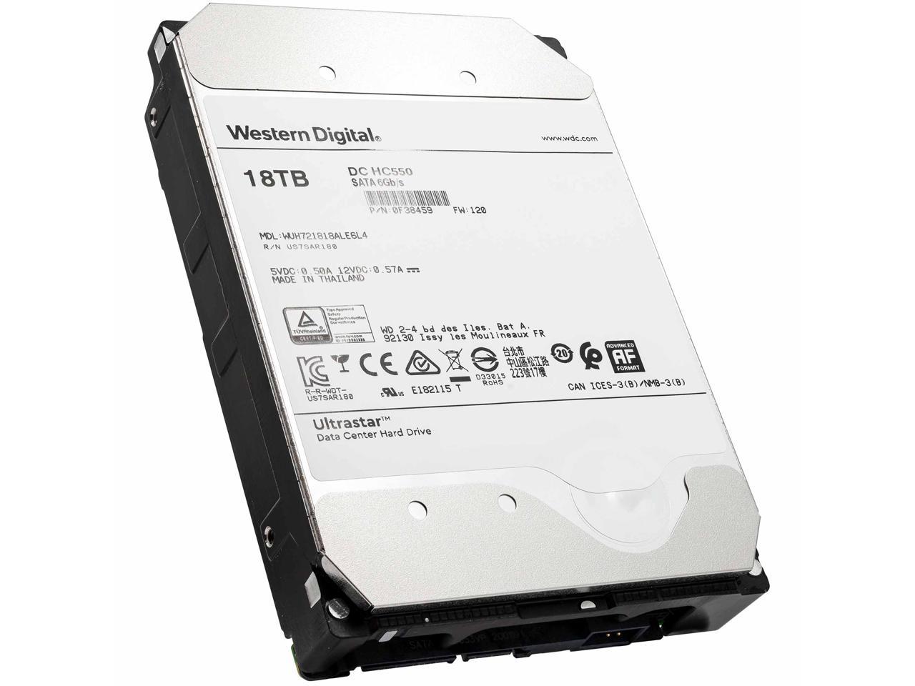 WD Ultrastar DC HC550 18TB Hard Drive 3.5" Internal 512MB SATA 7200 RPM 512E SE NP3 DC HC550 0F38459 (WUH721818ALE6L4) - Image 2