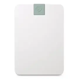 seagate ultra touch hdd 2tb external hard drive - 7mm, cloud white, post-consumer recycled material, 6mo dropbox and mylio, rescue services (stma2000400)