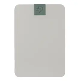 seagate ultra touch hdd 5tb external hard drive - 15mm, pebble grey, post-consumer recycled material, 6mo dropbox and mylio, rescue services (stma5000400)