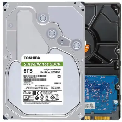 TOSHIBA surveillance S300 HDWT360UZSVAR 6TB 7200 RPM 256MB Cache SATA 6.0Gb/s 3.5" Internal Hard Drive - WHITE BOX wholesale