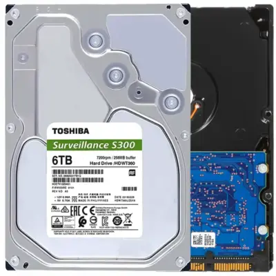 Toshiba 6TB S300 Surveillance 3.5" SATA Internal Hard Drive. 24/7 Operation, Supports 64 cameras,256MB Cache, 180TB/Year workload,SMR (HDWT860UZSVA) wholesale Toshiba 6TB S300 Surveillance 3.5" SATA Internal Hard Drive. 24/7 Operation, Supports 64 cameras,256MB Cache, 180TB/Year workload,SMR (HDWT860UZSVA) wholesale