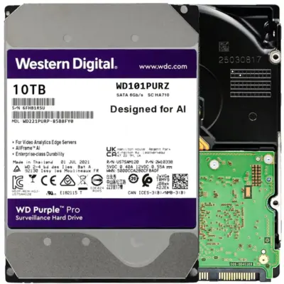 WD Purple WD101PURZ 10TB 7200 RPM 256MB Cache SATA 6.0Gb/s 3.5" Internal Hard Drive Bare Drive wholesale WD Purple WD101PURZ 10TB 7200 RPM 256MB Cache SATA 6.0Gb/s 3.5" Internal Hard Drive Bare Drive wholesale