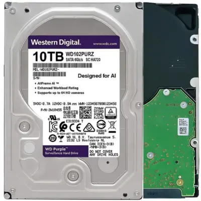 WD Purple WD102PURZ 10TB 7200 RPM 256MB Cache SATA 6.0Gb/s 3.5" Hard Drives Bare Drive wholesale WD Purple WD102PURZ 10TB 7200 RPM 256MB Cache SATA 6.0Gb/s 3.5" Hard Drives Bare Drive wholesale