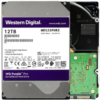 WD Purple WD121PURZ 12TB 7200 RPM 256MB Cache SATA 6.0Gb/s 3.5" Internal Hard Drive Bare Drive wholesale