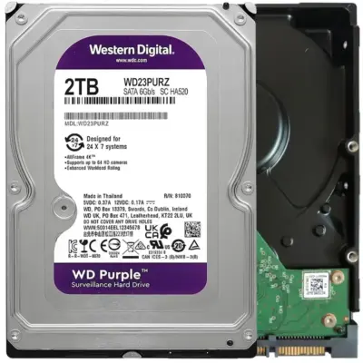 WD Purple WD23PURZ 2TB Hard Drive - 3.5" Internal - SATA (SATA/600) - Conventional Magnetic Recording (CMR) Method - Video Surveillance System Device Supported wholesale WD Purple WD23PURZ 2TB Hard Drive - 3.5" Internal - SATA (SATA/600) - Conventional Magnetic Recording (CMR) Method - Video Surveillance System Device Supported wholesale
