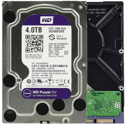WD Purple NV 4TB Surveillance Hard Disk Drive - 5400 RPM Class SATA 6Gb/s 64MB Cache 3.5 Inch - WD4NPURX wholesale WD Purple NV 4TB Surveillance Hard Disk Drive - 5400 RPM Class SATA 6Gb/s 64MB Cache 3.5 Inch - WD4NPURX wholesale