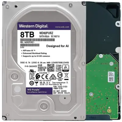 WD Purple WD82PURZ 8TB 7200 RPM 256MB Cache SATA 6.0Gb/s 3.5" Internal Hard Drive Bare Drive wholesale WD Purple WD82PURZ 8TB 7200 RPM 256MB Cache SATA 6.0Gb/s 3.5" Internal Hard Drive Bare Drive wholesale
