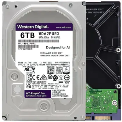 WD Purple 3.5" 6TB 3.5" 128MB WD62PURX HDD Hard Disk Drive wholesale WD Purple 3.5" 6TB 3.5" 128MB WD62PURX HDD Hard Disk Drive wholesale
