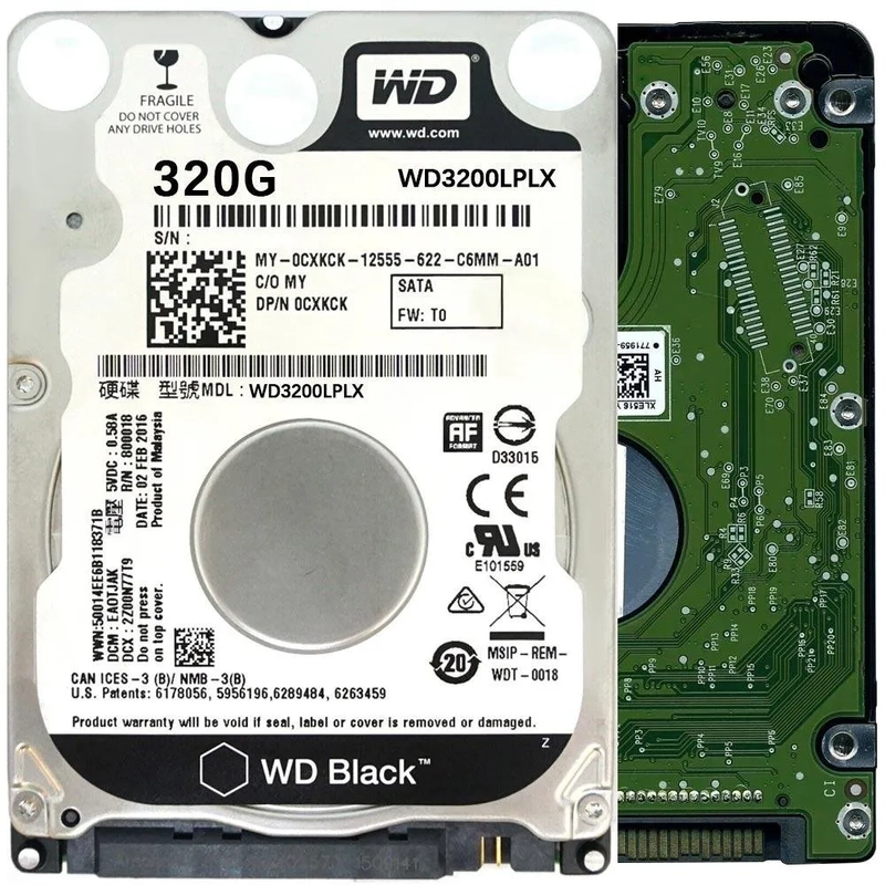 WD BLACK 320GB 2.5" 32MB WD3200LPLX HDD Hard Disk Drive