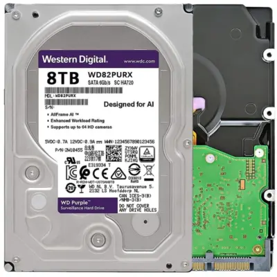 WD Purple 8TB 3.5" 64MB WD82PURX HDD Hard Disk Drive wholesale