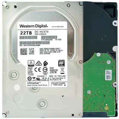 WD Ultrastar DC HC570 22TB SAS 3.5" 512MB WUH722222AL5204 HDD Hard Disk Drive wholesale WD Ultrastar DC HC570 22TB SAS 3.5" 512MB WUH722222AL5204 HDD Hard Disk Drive wholesale