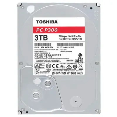 Toshiba P300 3TB 7200RPM 3.5" SATA HDD 'Bulk' (HDWD130UZSVA) wholesale Toshiba P300 3TB 7200RPM 3.5" SATA HDD 'Bulk' (HDWD130UZSVA) wholesale