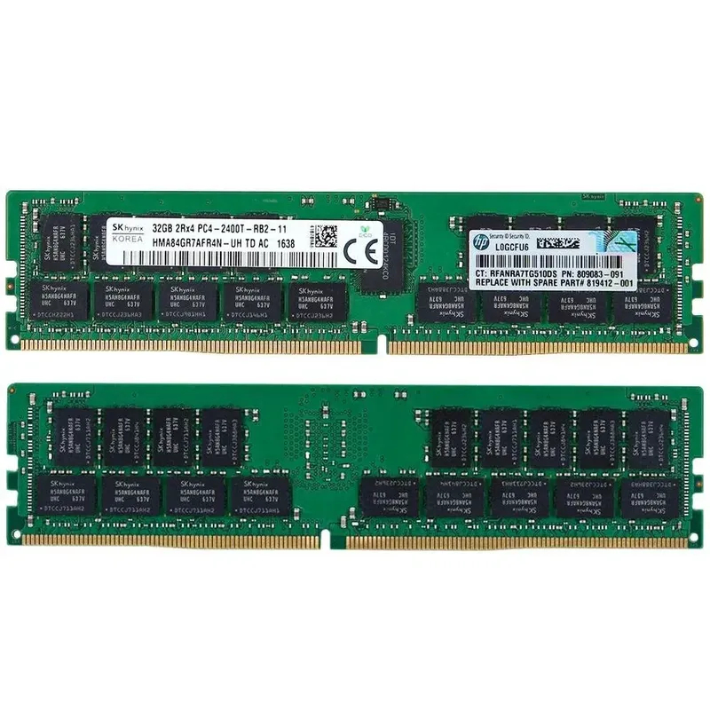 HP HPE 805351 B21 809083 091 2400MHz 288P Dual Rank ECC Reg DDR4 Memory for G9