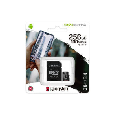 Kingston Canvas Select Plus V30 microSDXC Memory Card with SD Adapter 256GB SDCS2/256GB wholesale